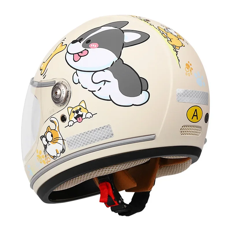 Cute Animal Cartoon Children Helmet Safety Protection Kid Four Seasons Full Face Outdoor Sport Riding Bicycle Motorcycle Helmets