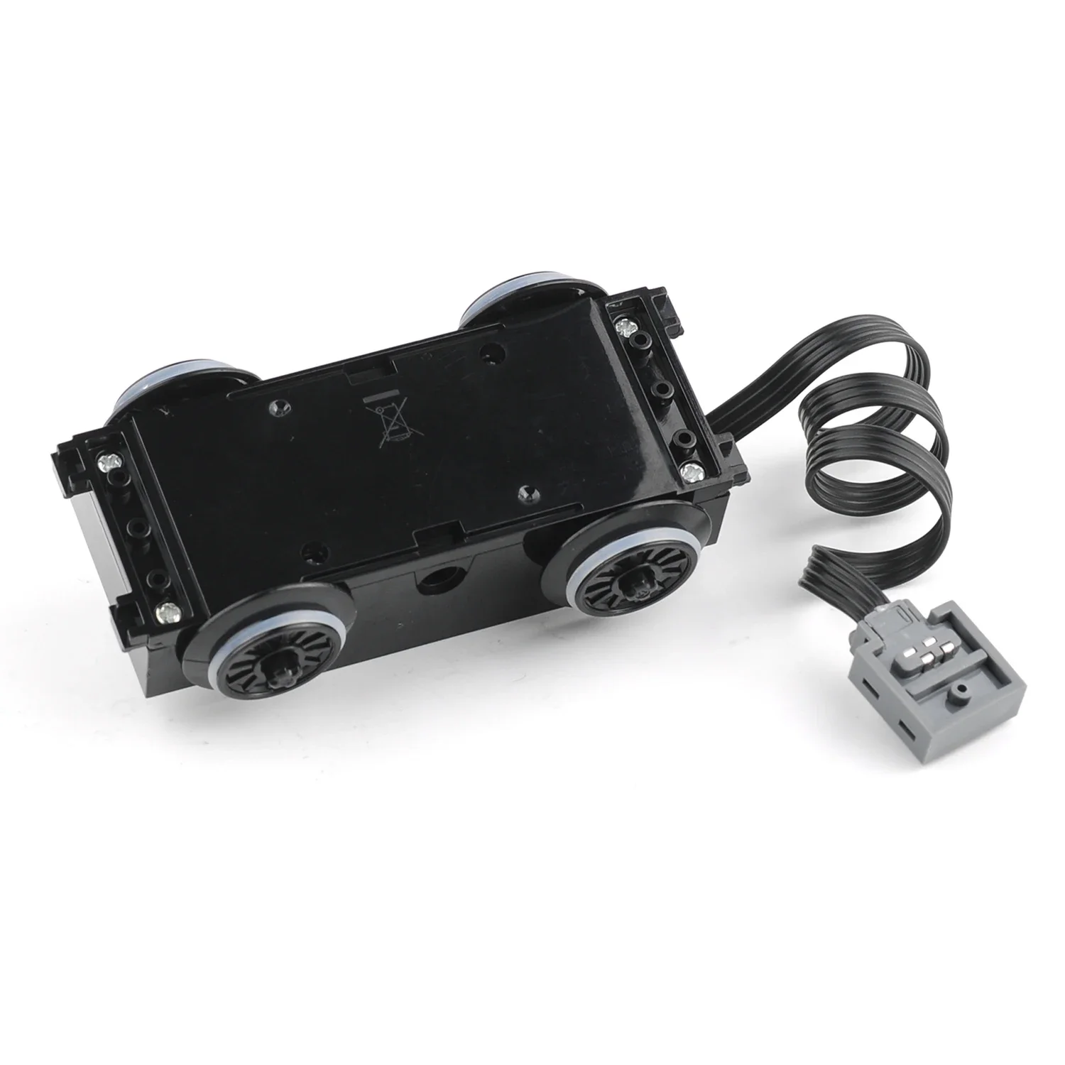 Motor de tren 88002 MOC, funciones de potencia, bloques de construcción de Motor de velocidad técnica para 10254 53401 53400, pistas de riel, coche DIY