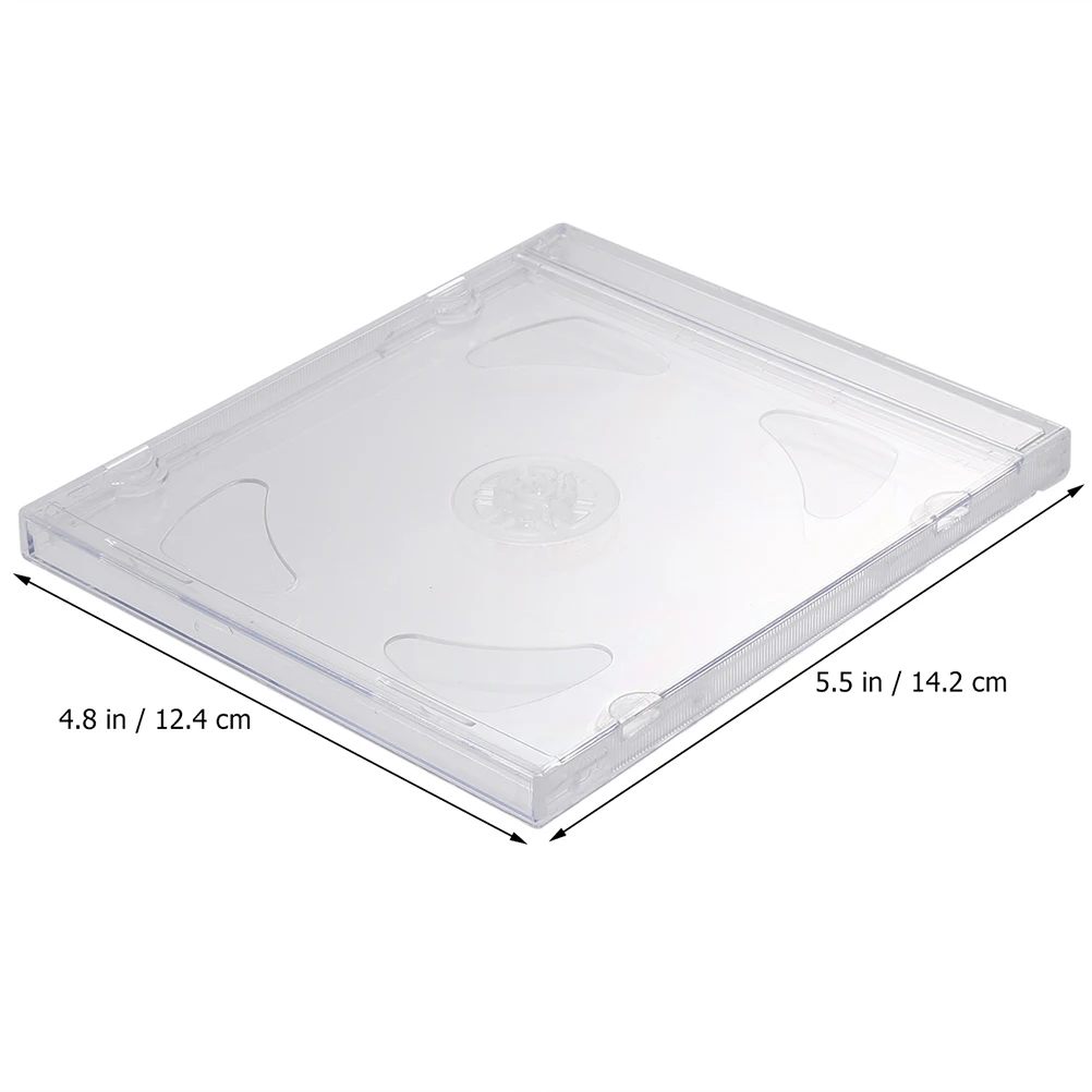 

9 Pcs Double Layer CD Case Travel Blank Transparent Acrylic Organizer DVD Holders