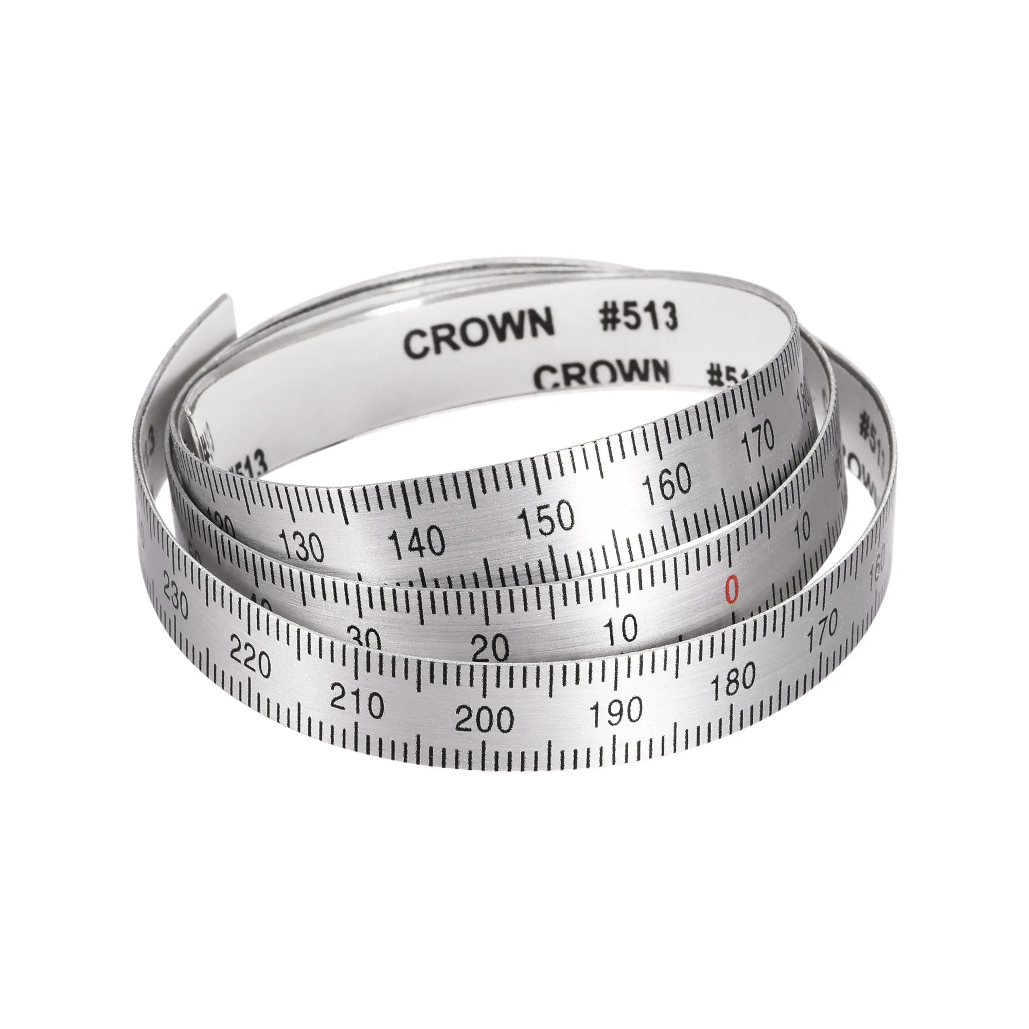 

Center Finding Ruler 250mm-0-250mm Table Sticky Adhesive Tape Measure, Aluminum Track Ruler with Holes, (from the Middle).