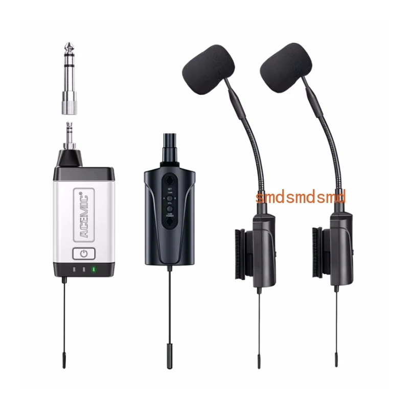 Q2/AT-5 Wireless Accordion Microphone for Accordion, Acoustic Guitar, Stringed Instrument