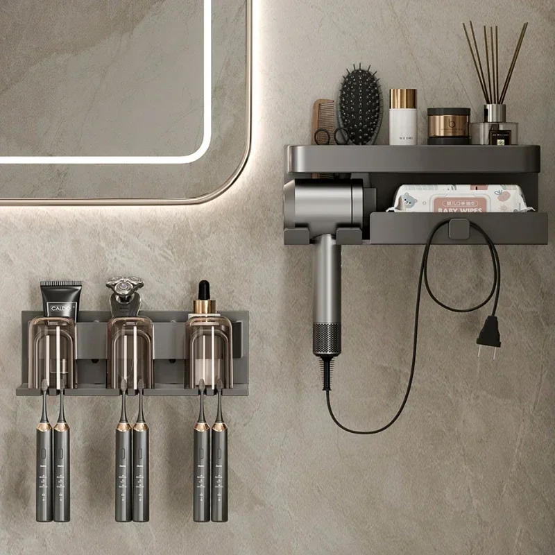 

Hot Salesbathroom Electric Toothbrush Rack Rack Bathroom Gargle Cup Rack Wall-mounted