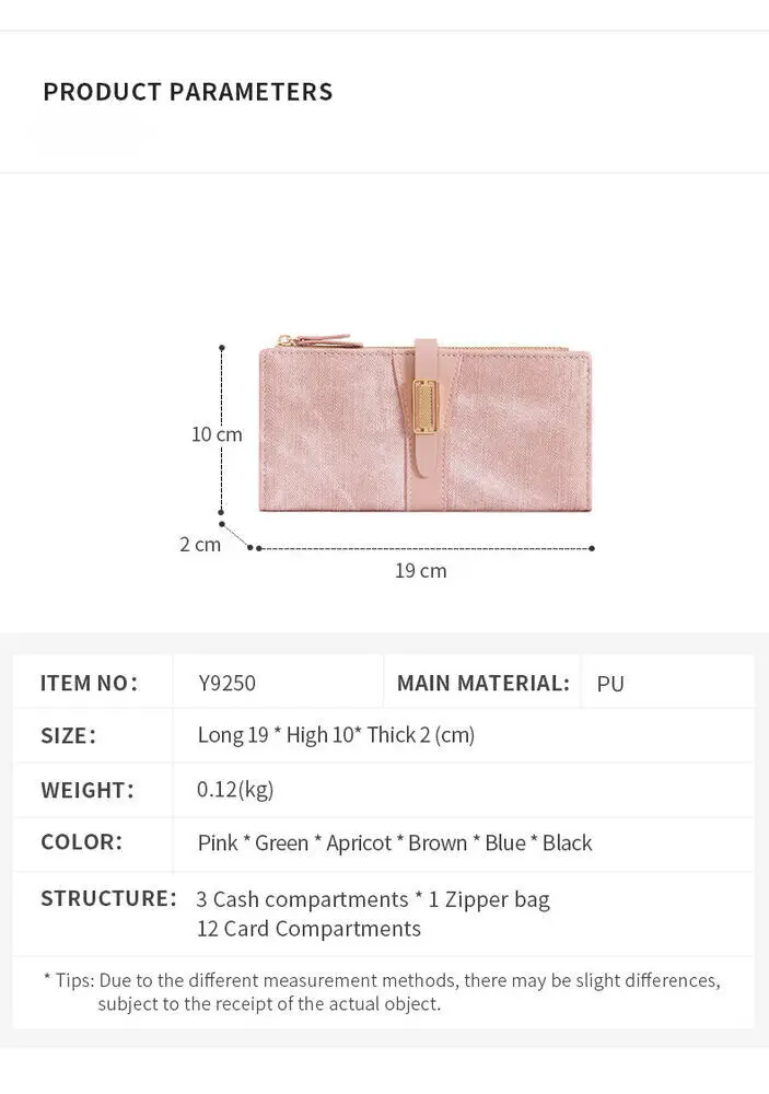 Dompet Panjang Modis untuk Wanita Dompet Lipat Dua Kulit PU Tempat Kartu Kredit Tas Ponsel Wanita Gesper Dua Kali Lipat Hadiah Tas Tangan Genggam