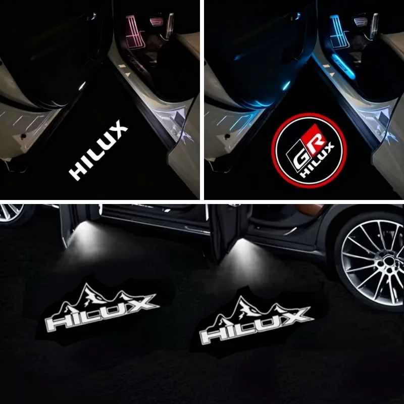 LED Car Door Logo Welcome Light Projector for HILUX 2012 -2014 2025 2026 2017 2018 2019 2020 2021 2022 2023 2024 2025