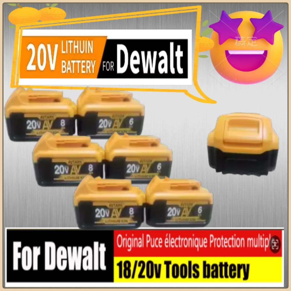 

New DCB203Li-ion Battery20V For Dewalt Max Tools DCB205DCB206DCB204DCB200 DCB182 DCB180 DCB230 DCD DCF DCG Series