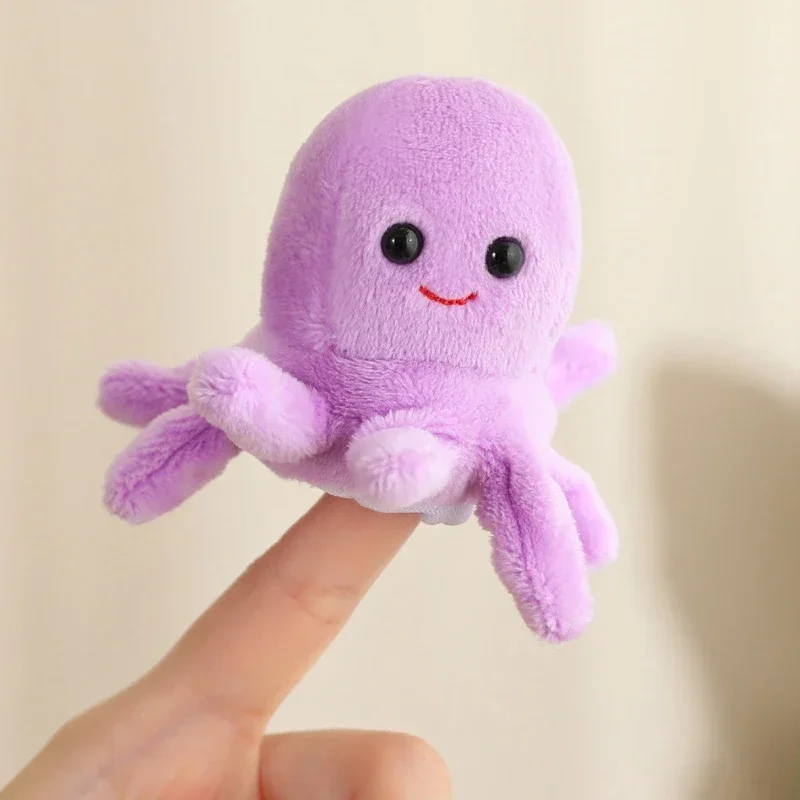 9CM Mini Fingerpuppen Lernspielzeug Für Kinder Hand Cartoon Vögel Meerestiere Plüschpuppe Handpuppen Erzählen Geschichte Geschenke – Detail 22