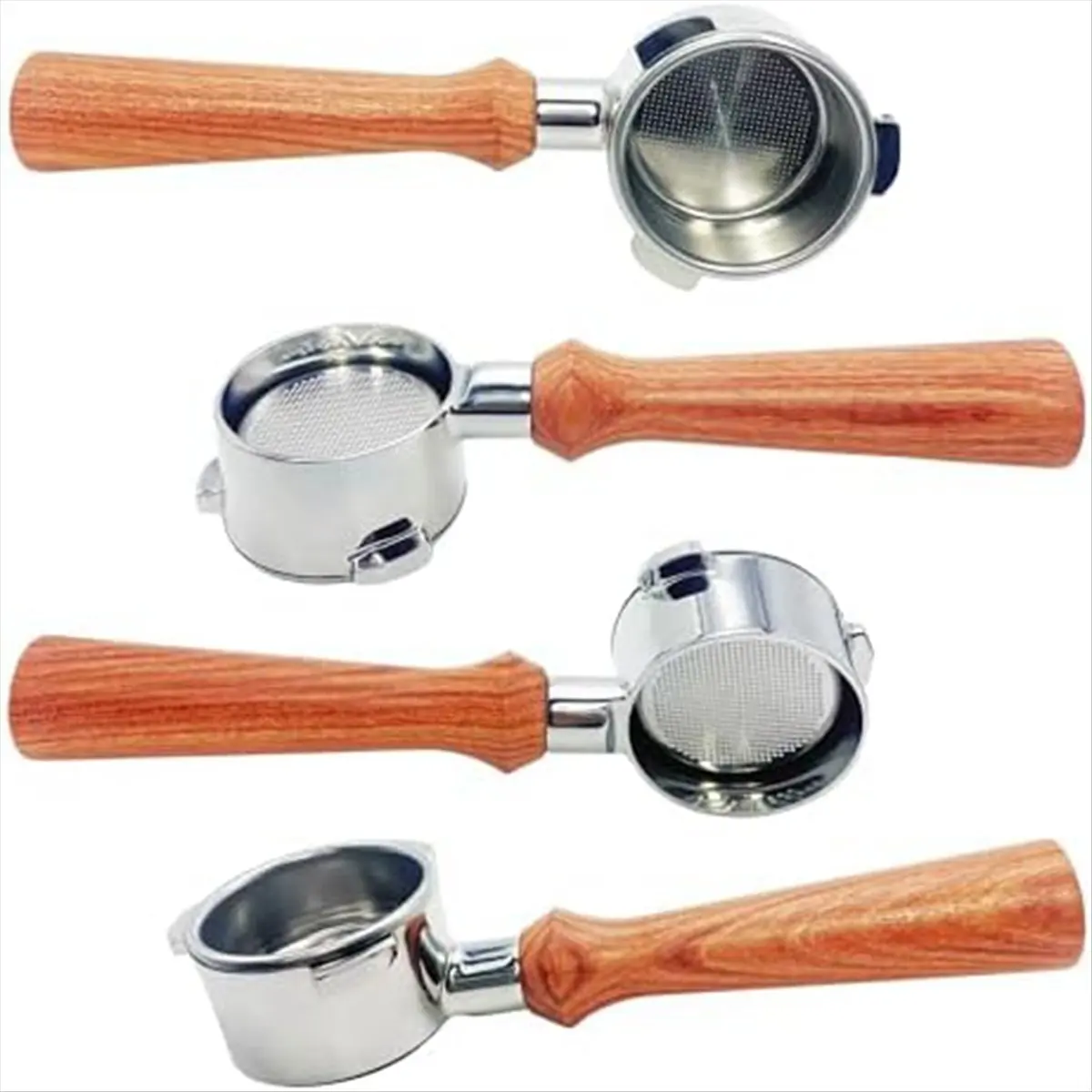 A56K 54mm Bottomless Portafilter 3 Ears, Espresso Machine Portafilter Replacement Handle for Ergonomic