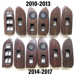 1Pc Wood Grain Power Window Lift Button Switch Panel Cover Frame Trim For Toyota Land Cruiser Prado LC150 2010-2013 2014-2017
