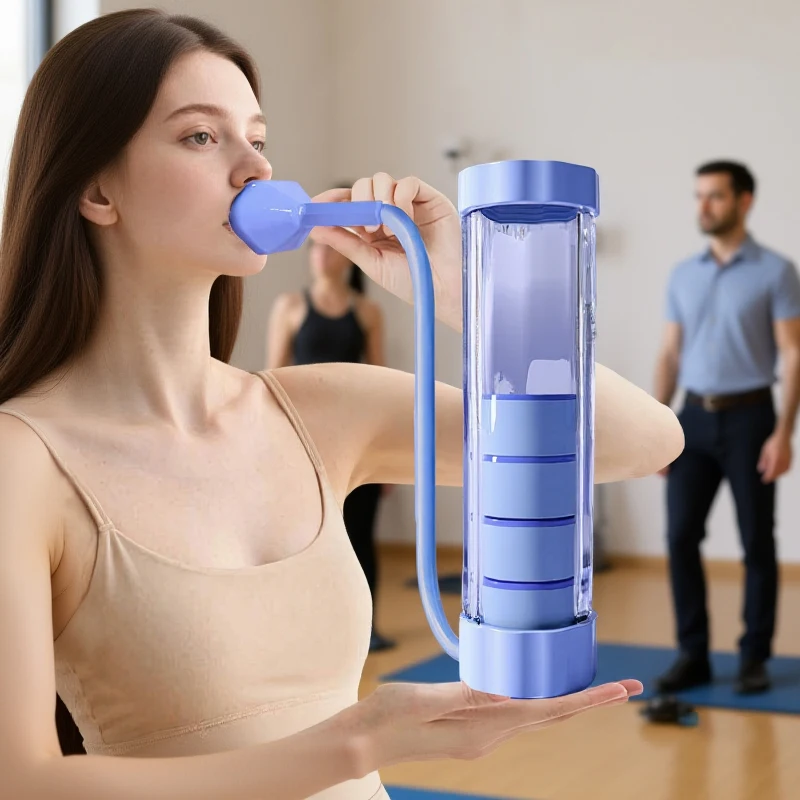 

1 комплект, устройство для тренировки дыхания, тренажер для мышц живота, гантели для глубокого дыхания, для мужчин, женщин, взрослых, устройство для тренировки грунта