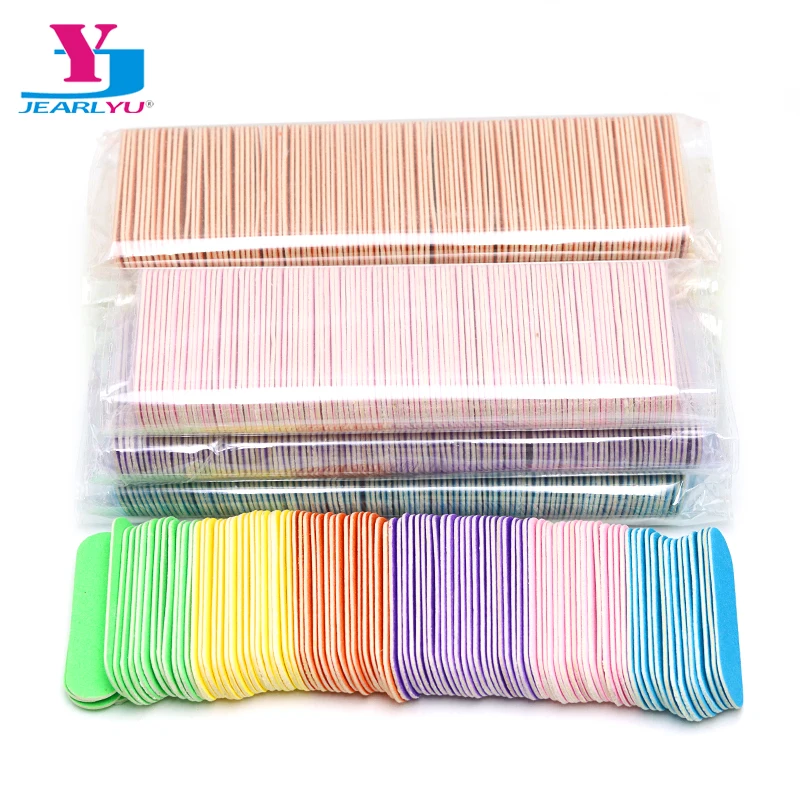 

300Pcs Mini Nail Files For Manicure Pedicure Double Sided Wooden Disposable Sanding Nails Accessories Buffer File Tool Wholesale