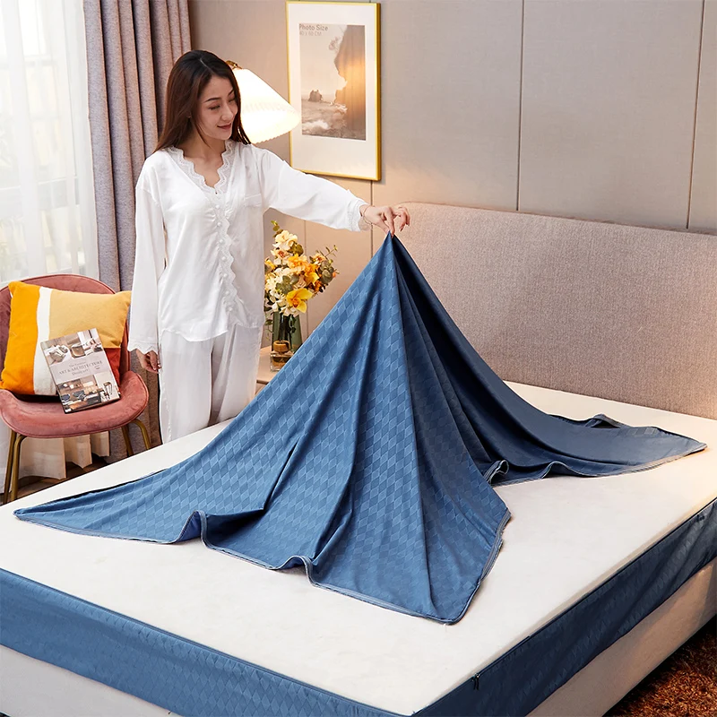 Zipper Detachable Mattress Protector, Solid Color Brushed Six-sided Full-enclosed Dust Cover, Tatami Bed Cover 160x200/140x200CM