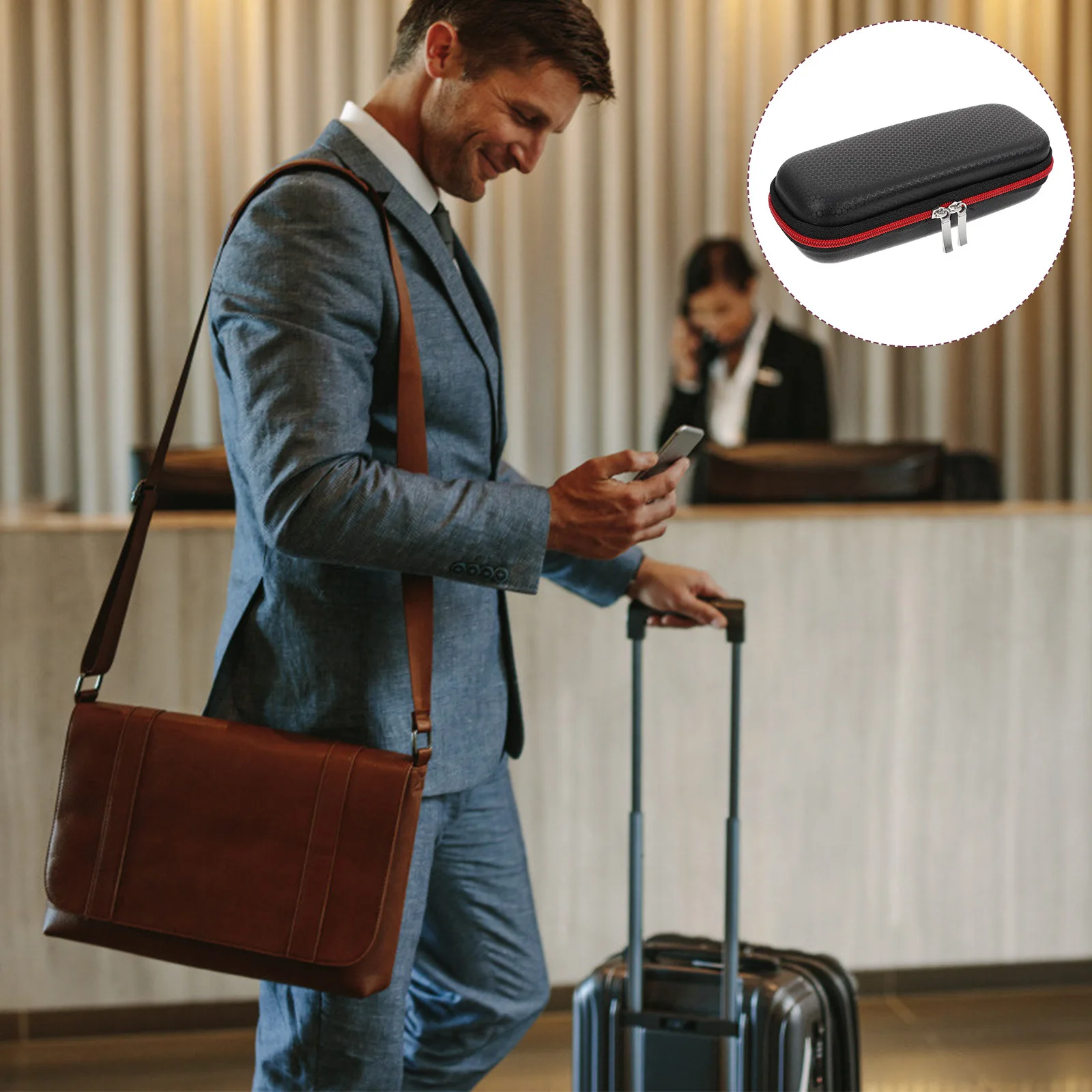 حقيبة سفر لفرشاة الأسنان الكهربائية، مظهر بسيط ونقي، صناعة متقنة، تصميم إبداعي، علبة فرشاة الأسنان الكهربائية