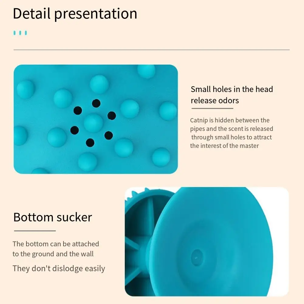 Suction Cup Cat Self Groomer Soft Massage Comb Cat Rubbing Massager Scratch Tickle Cat Comb for Long & Short Fur Kitten Cats