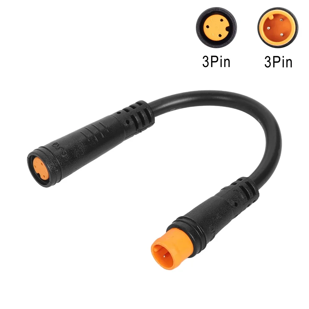 Elektro fahrrad Buchse zu Stecker 3-poliges Verlängerung kabel für E-Bike wasserdichtes, langlebiges Display Daumen Gaszug Stecker Zubehör