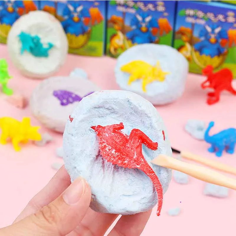 Kids Puzzle Toys Dinosaur Eggs Archaeological Digging Toys Creative Fun Digging Treasure Dinosaur Eggs Surprise Box Kids Toys