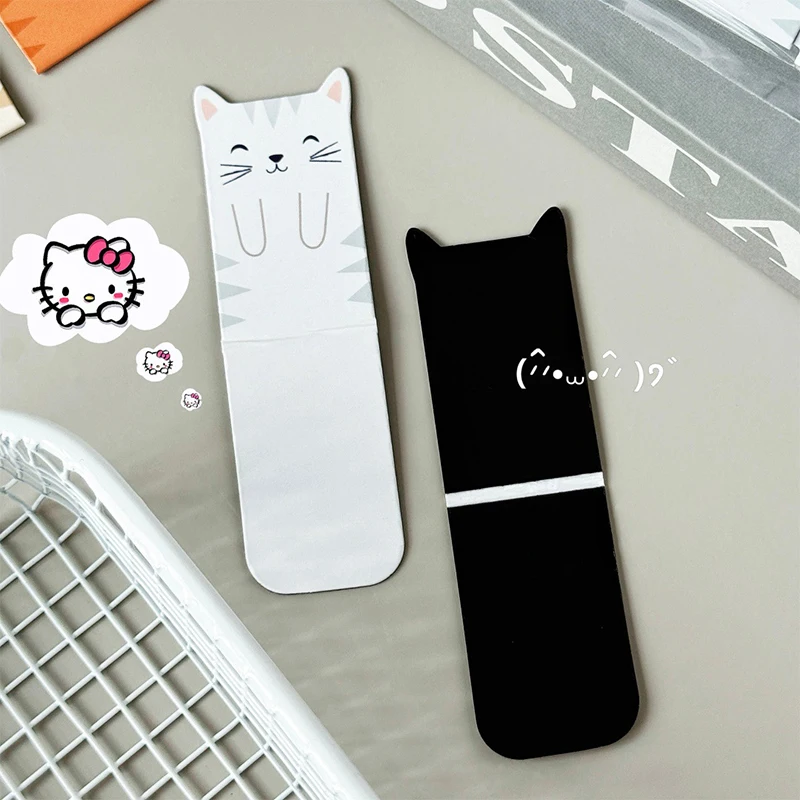 4pcs/set Cute Animal Magnetic Bookmarks Cartoon Dog Cat Creative Stationery Student Reward Back To School Gift
