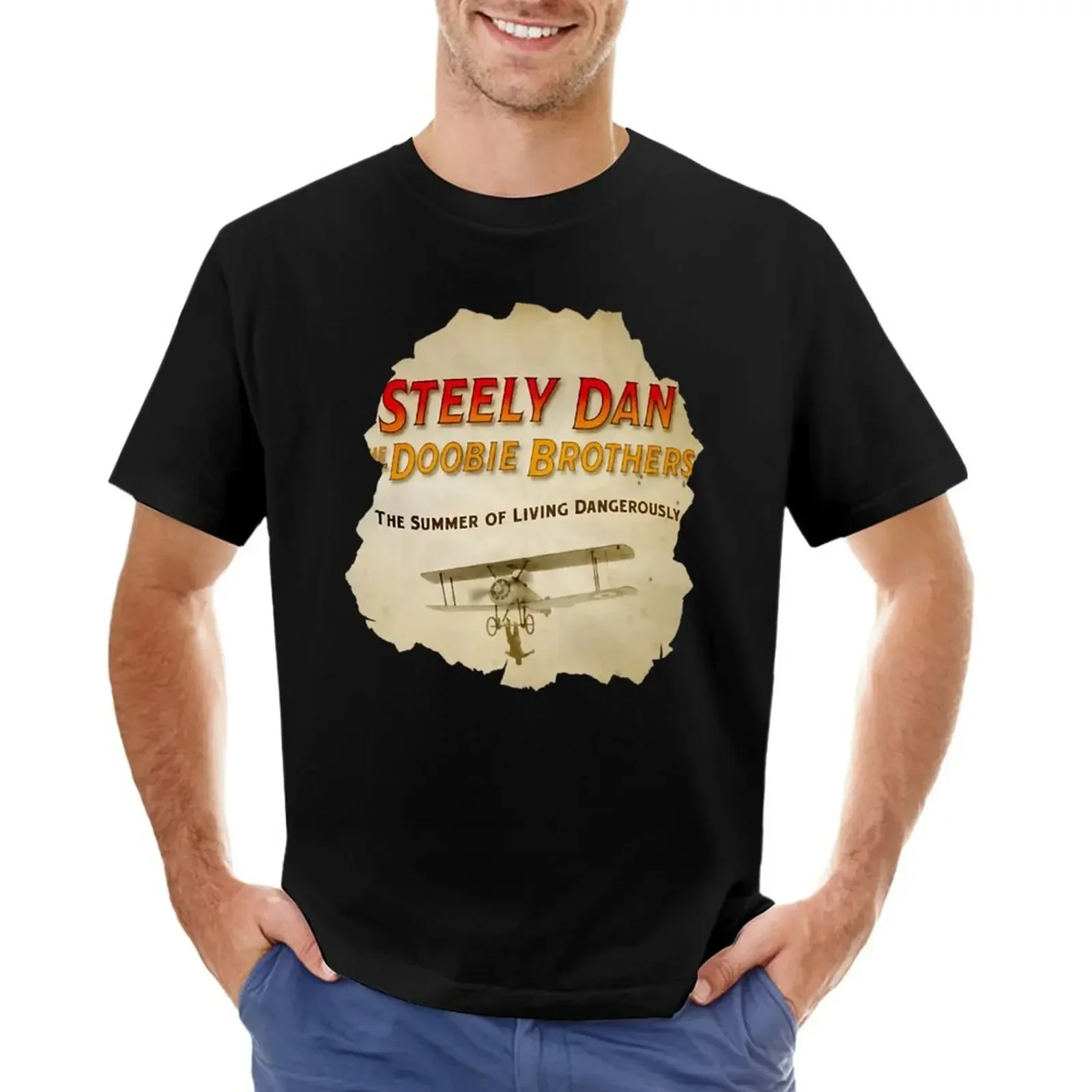 

Футболка Steely band Dan The doобби Brothers, графические футболки, графические футболки, футболки оверсайз, уличная одежда, мужские хлопковые футболки