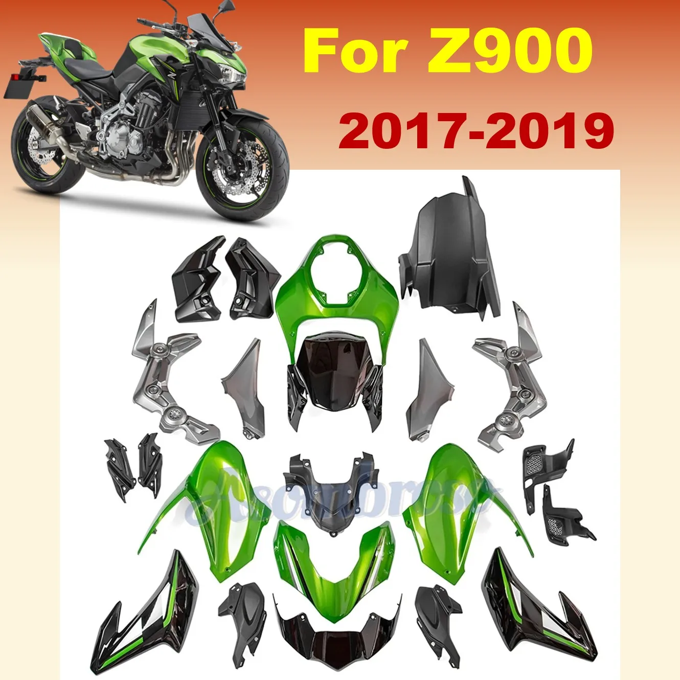 

Motorcycle Body Shell Fairing kit for Kawasaki ZR900 2017 2018 2019 Z900 ABS Plastic Accessories