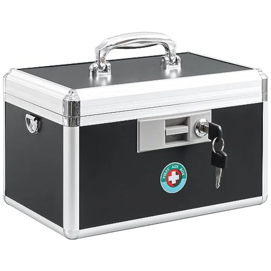 

KYODOLED Medication Lock Box with Key Medicine Lock Box for Safe Medication Storage First Aid Key Safe Box with Lock for Home O