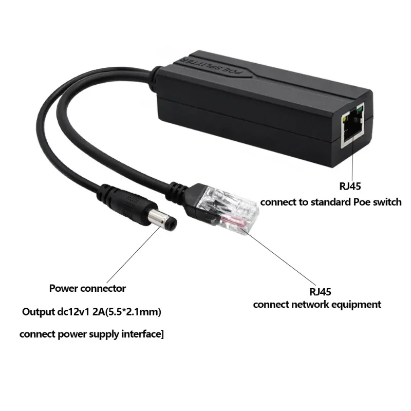 2PCS Poe Splitter 4…