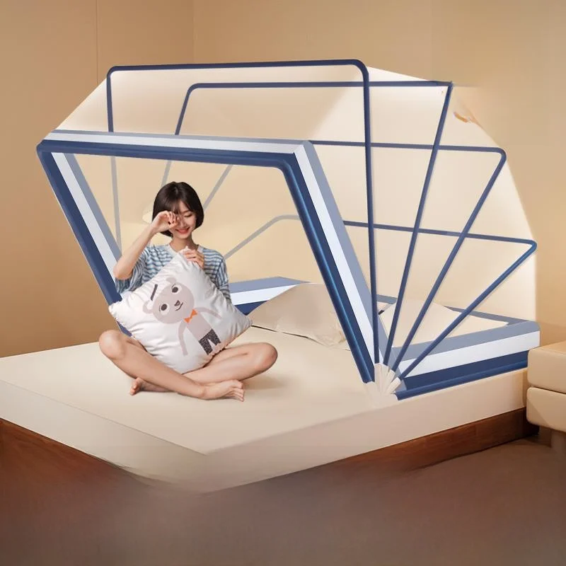 2025-new-foldable-no-install-mosquito-net-full-cover-sle-children's-bedroom-mongolian-tent-anti-mosquito-ield-tent