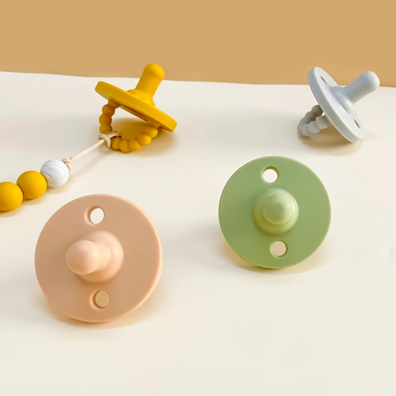 

1pcs Silicone Baby Pacifier Food Grade Silicone Newborn Soother BPA Free Silicone Nipple Baby Pacifier