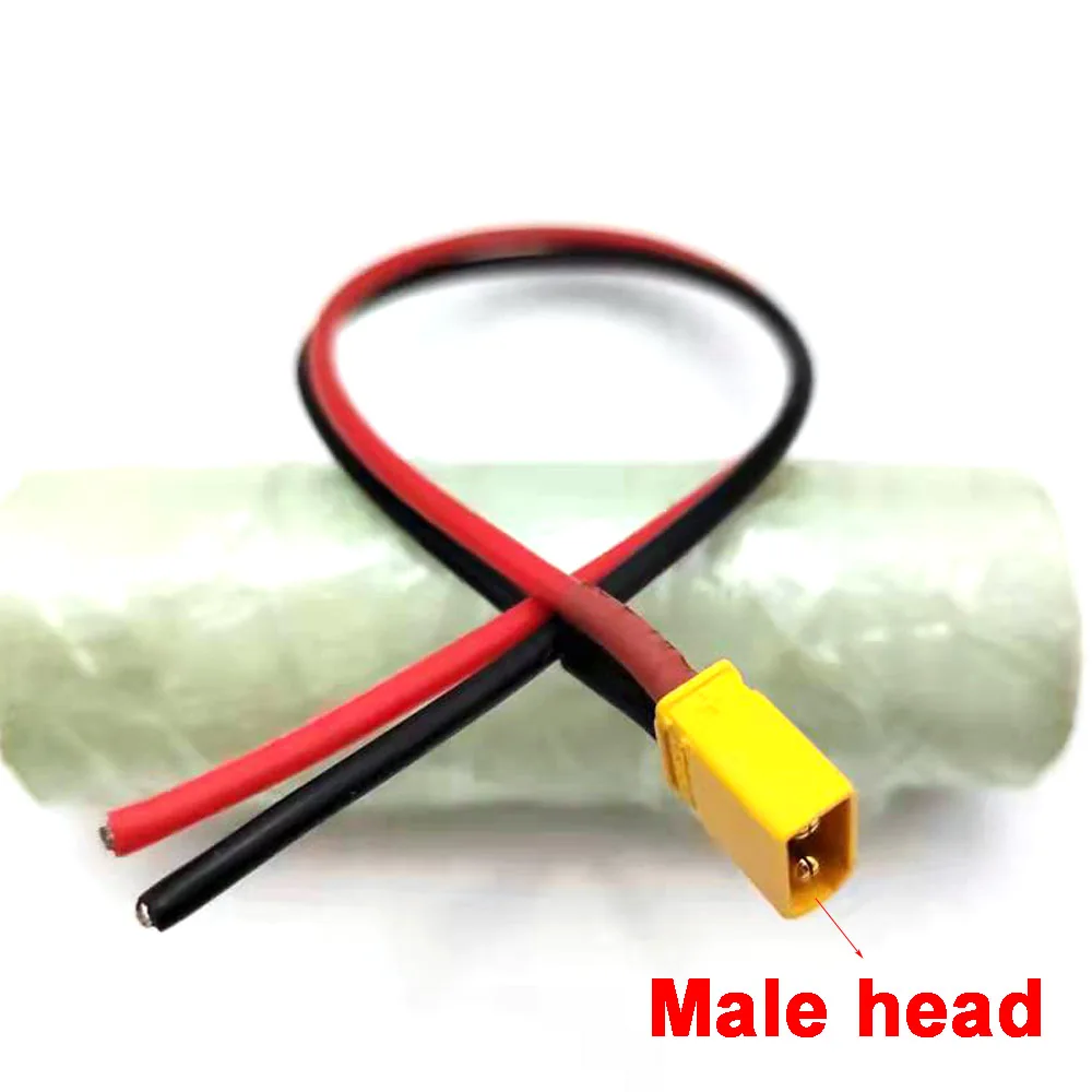 50CM-1M XT30U-F/M Male to Female Plug Extension Cable Lead Silicone Wire 18AWG Lithium battery plug Connector