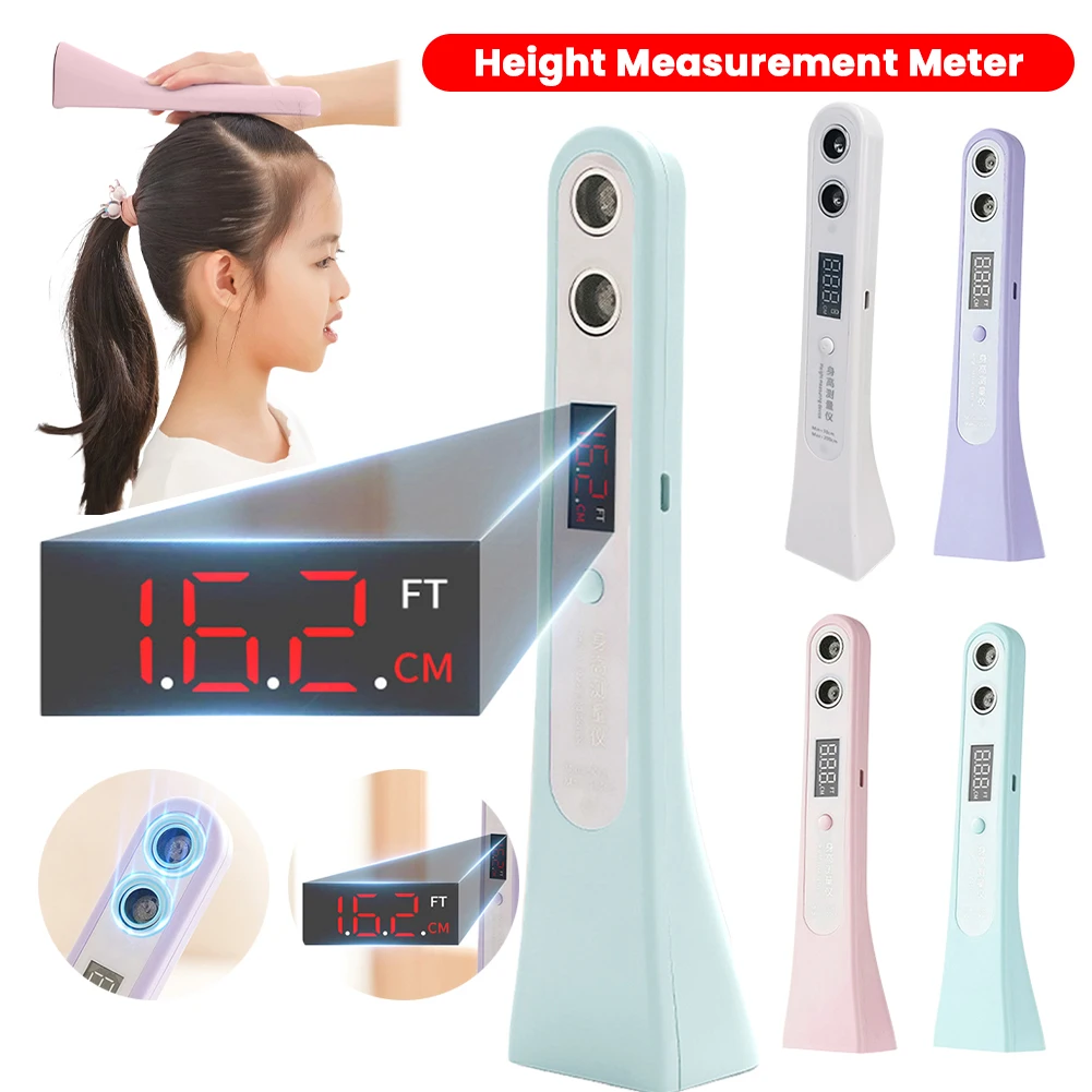 

Ultrasonic Digital Height Measuring Ruler LED Display Portable Height Measuring Device Electronic Height Ruler for Adults Kids