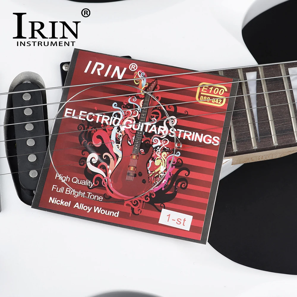 IRIN-cuerdas de guitarra eléctrica, accesorios de guitarra, núcleo de acero de alta calidad, cuerda de níquel enrollada