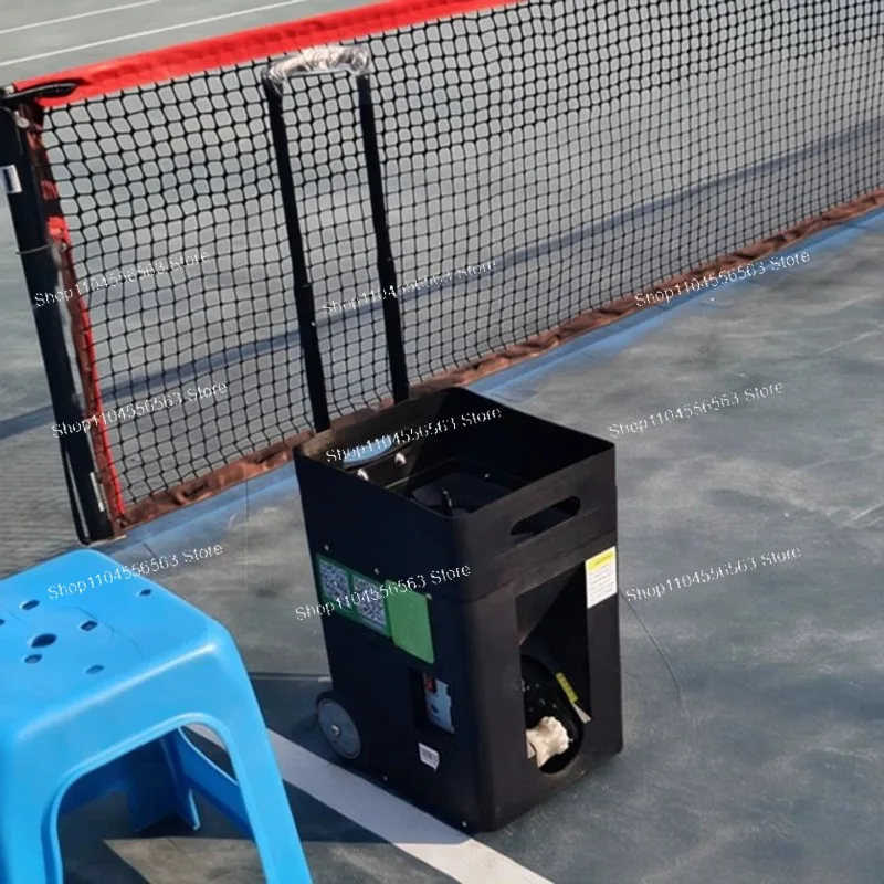 Portable Dual-mode Tennis Serving Machine, Automatic Ball Launcher, Square Box Design