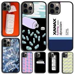 XANAX Phone Case Cover For iPhone 15 16 14 XR XS 11 12 13 Mini Pro MAX Plus