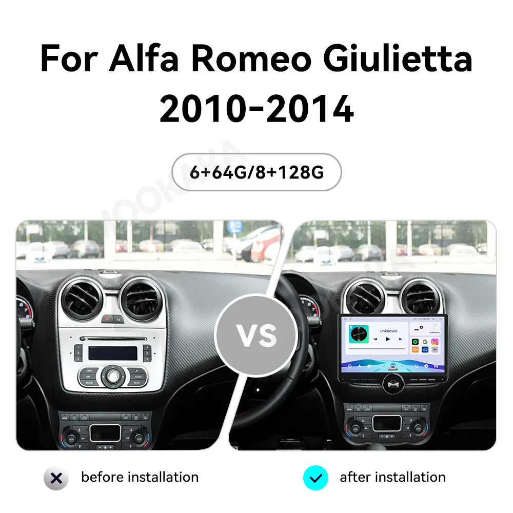 11.5'' Android 15 Radio For Alfa Romeo Giulietta 2010~2014 GPS Multimedia Navigation Screen Car Stereo Receiver player Head Unit