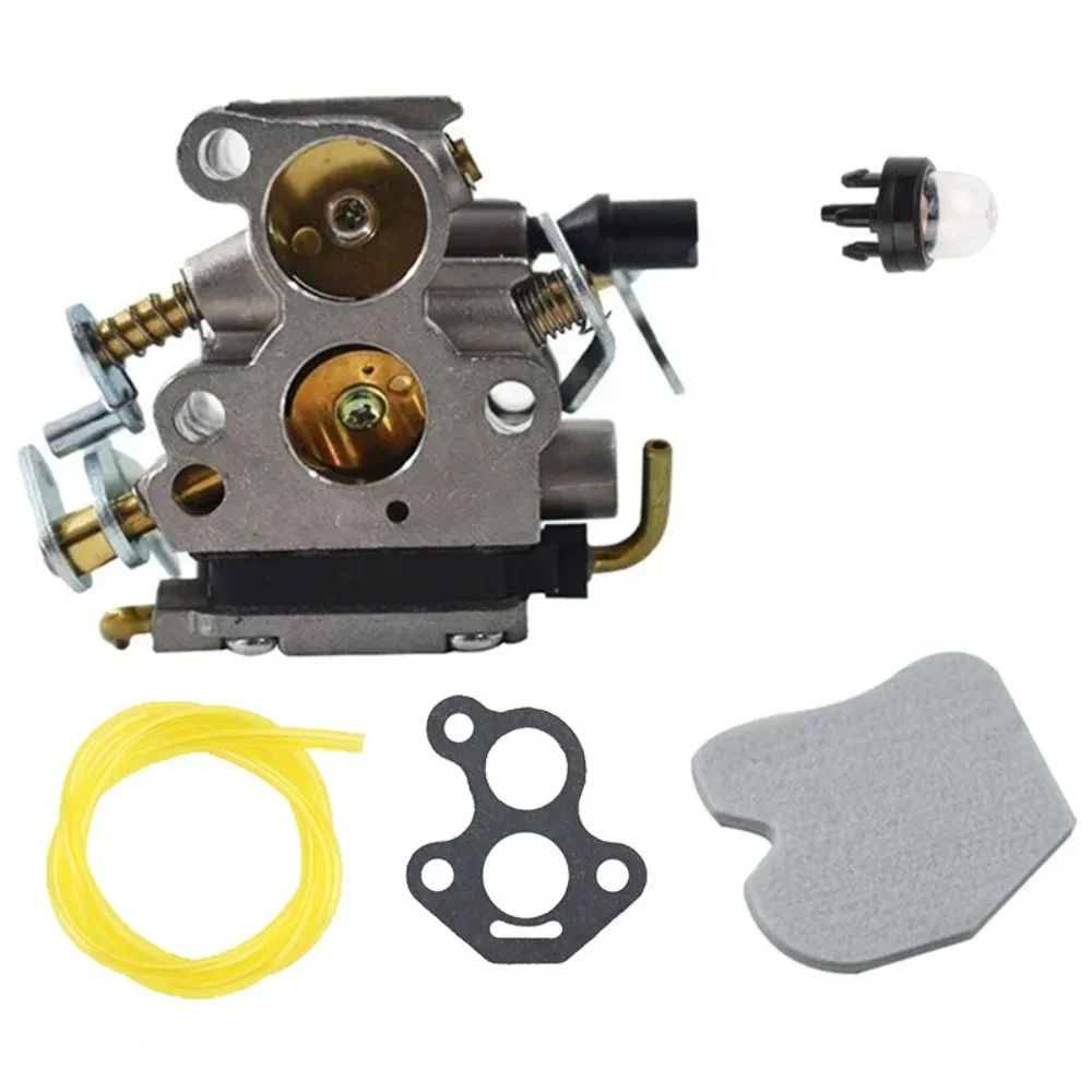 Carburetor Kit with Air Filter Bulb Fuel Tube for Husqvarna 235 235E 236 236E 240 240E Replace Zama C1T-W33 CS380 CS34 Carb