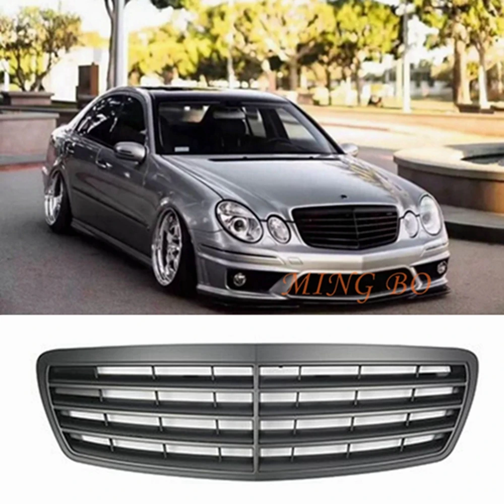 For Mercedes Benz E-Class W211 2002-2006  CL Style Black/Silver/White/Chrome Front Racing Grille