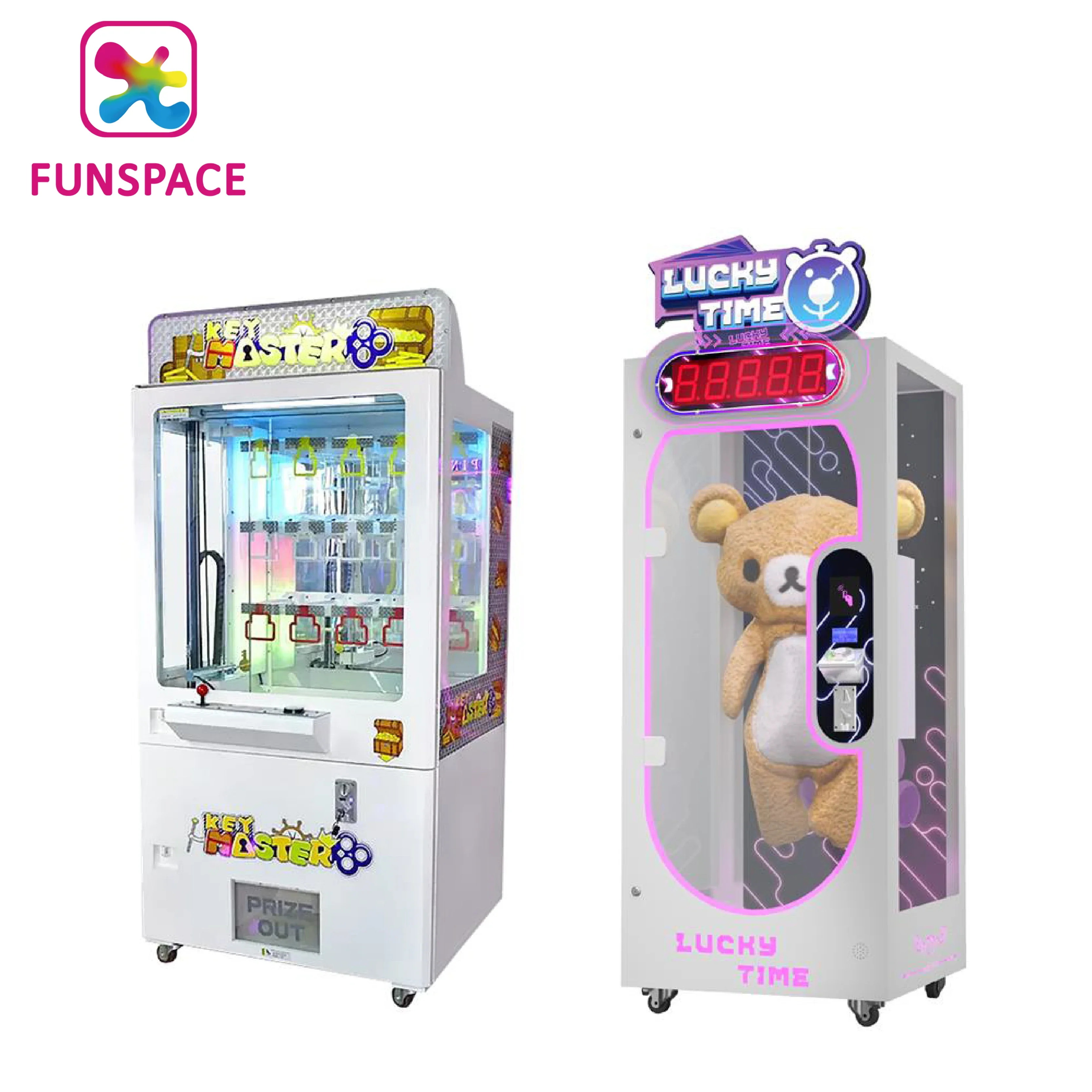 Funspace Doll Park Máquina de garra Arcade que funciona con monedas, juego de casa de juguete, máquina de grúa con aceptador de facturas a la venta