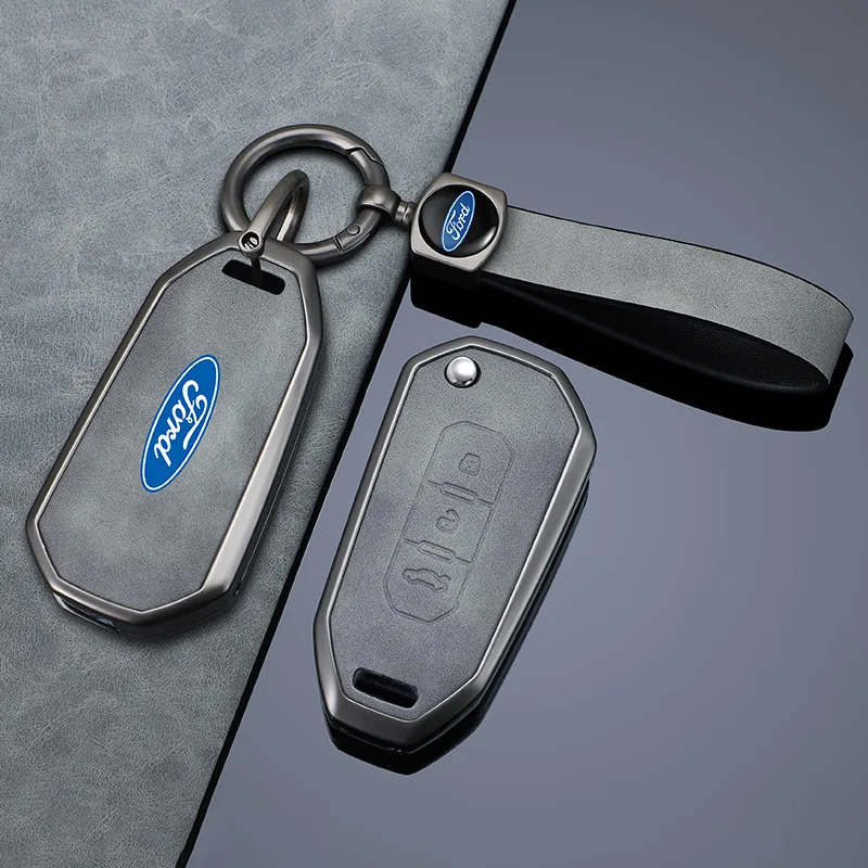 High-end Car Key Case Cover For Ford Territory EV EcoBoost S350 Yuhoo 7 8 Transit Custom Equator Remote Cover Shell Accessories