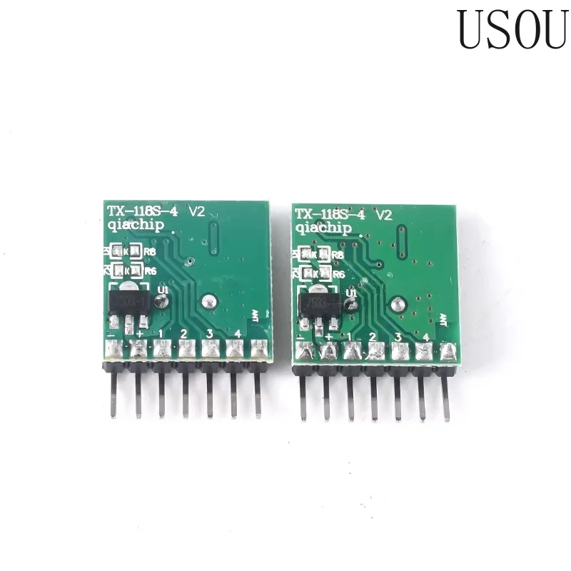 1527 Learning Code Encoding Wireless RF Transmission Module 433/315MHz Micro Four Key Remote Control PCBA