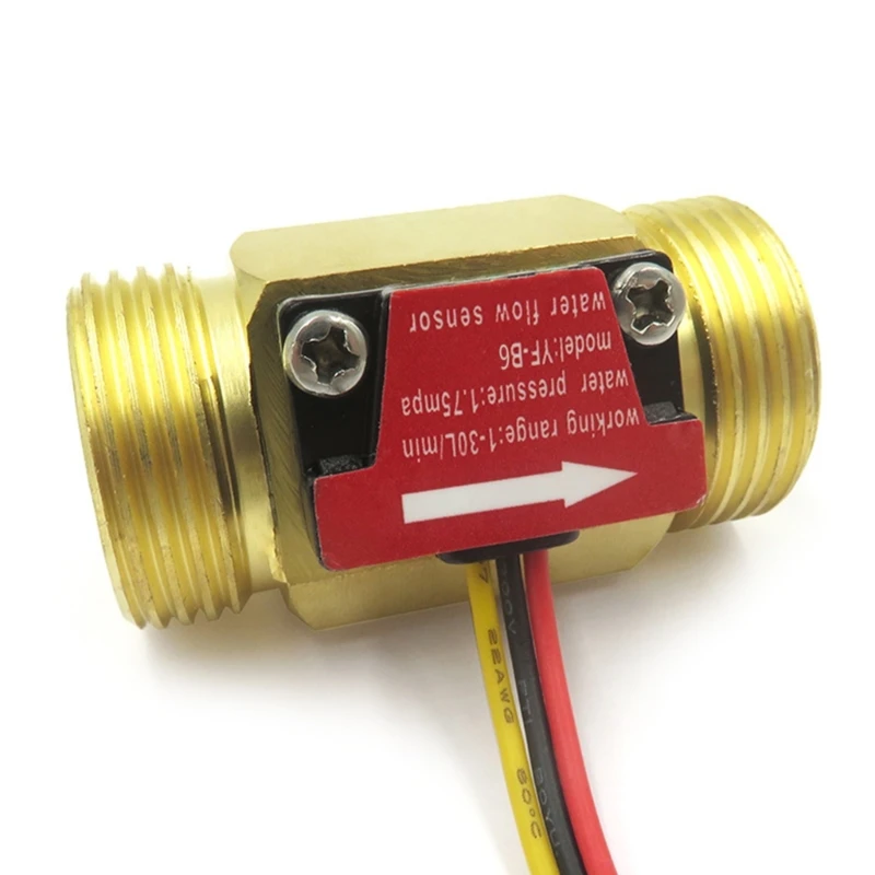 Sensores Fluxo Água Líquida Efeito Medidor Vazão Medidor Fluxo Água Sensores Dc3.5v24v M6cf