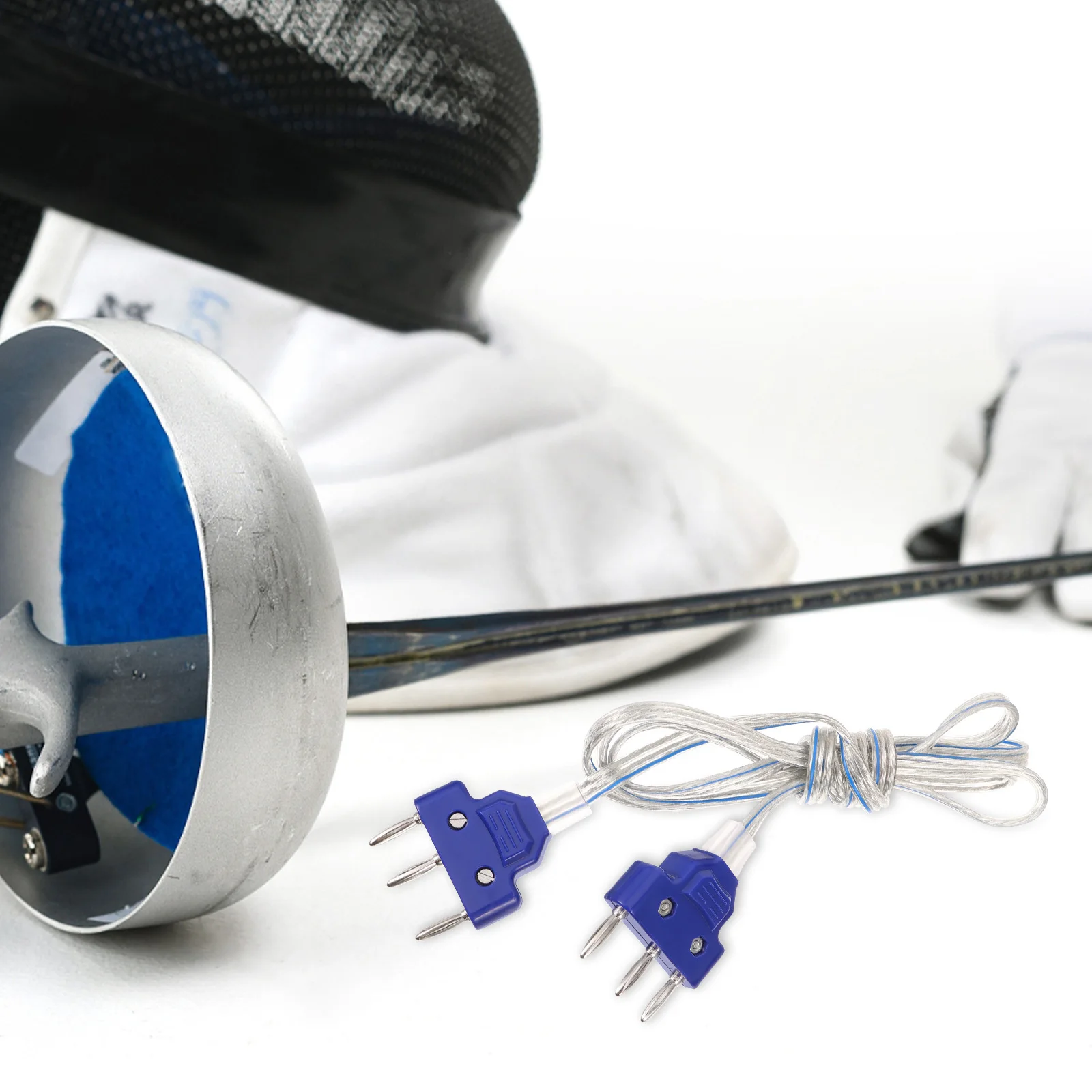 

Fencing Mask Cord Foil Wire Stable Conductivity Durable Protective Fencing Body Cord Reliable Connection Wire for Foil