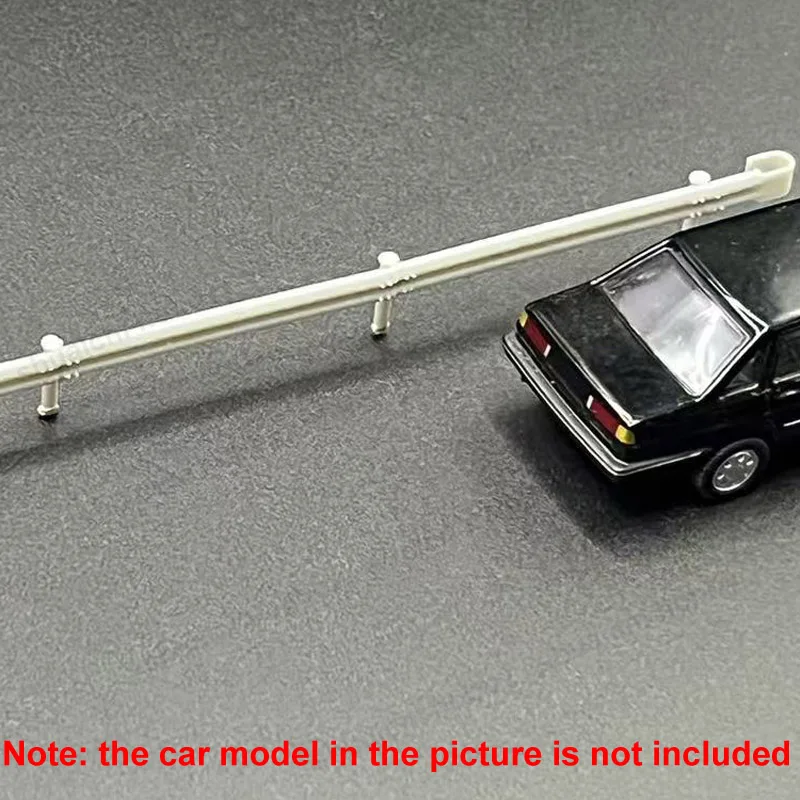 Масштаб 1/64, модель ограждения для шоссе, сращиваемый барьер для предотвращения столкновений, неокрашенные перила из смолы для диорамы, сцены, украшение «сделай сам»