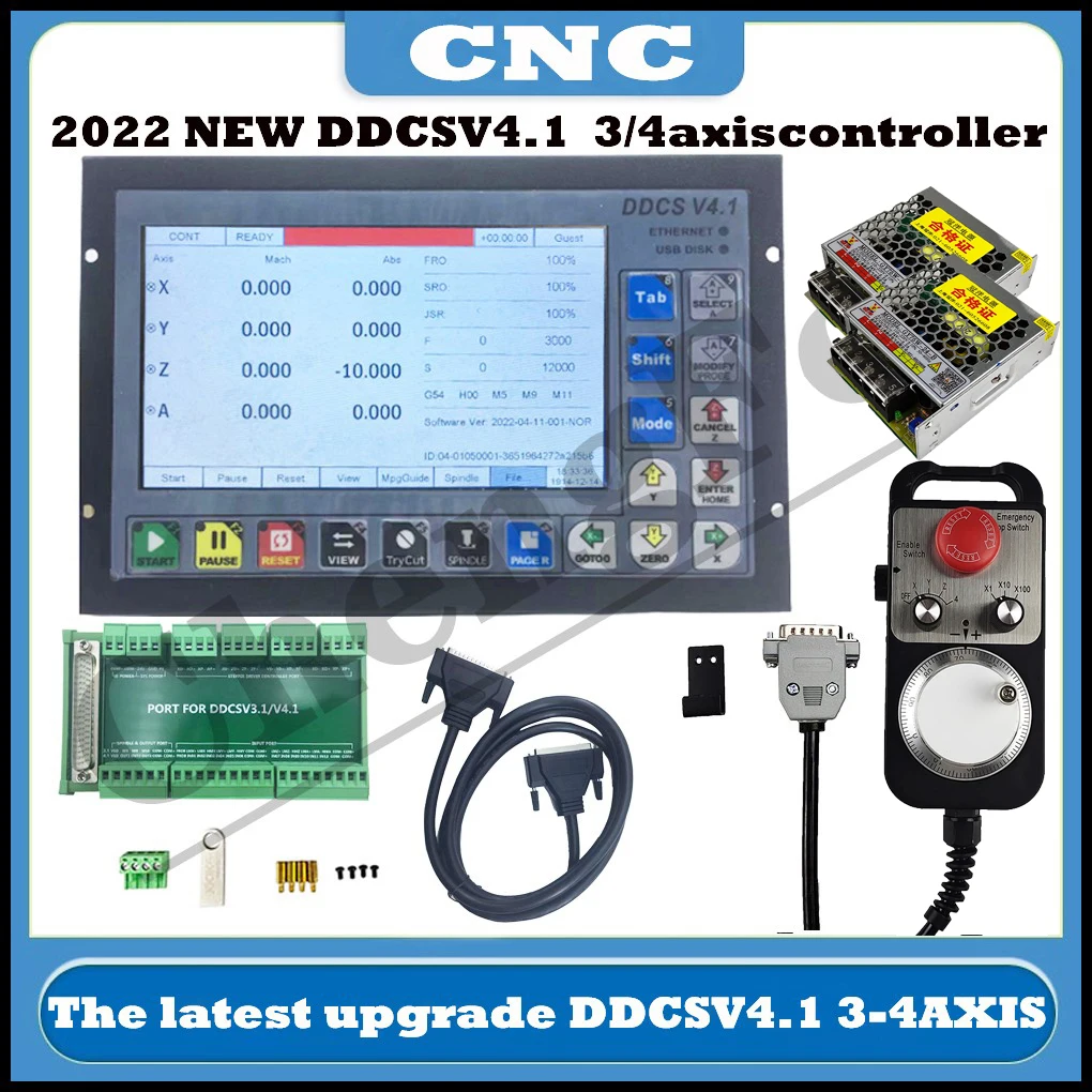 

The latest DDCSV3.1 upgrade DDCS V4.1 3/4 axis independent offline machine tool engraving and milling CNC motion controller