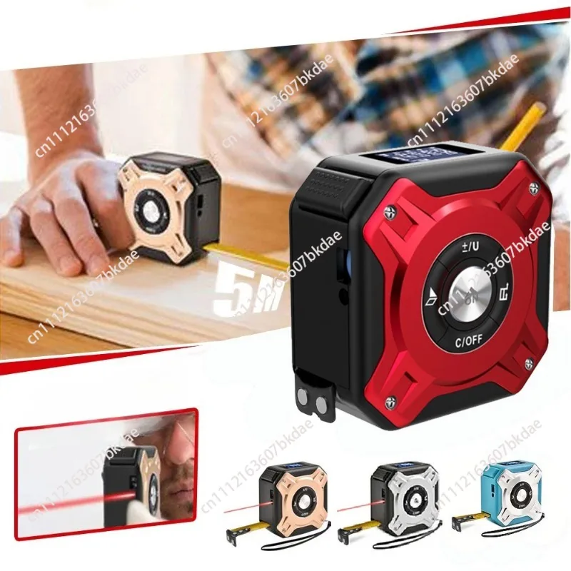 Laser Tape Rangefinder 40m Rangefinder Area Comparison Measurement Aluminum Alloy Housing Metric and British view 3