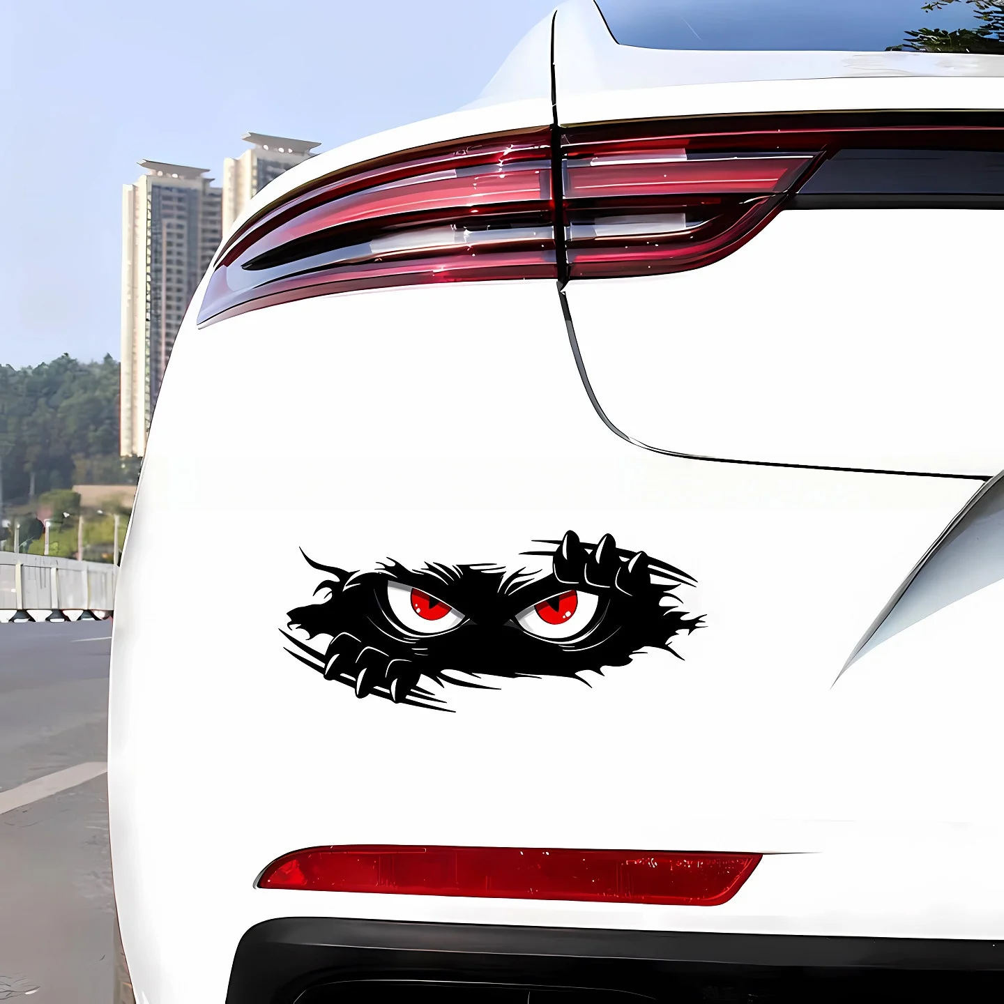 15cm Laptop Funny Monster Sticker Waterproof 3D Vinyl Self Adhesive Funny Anime Cute Auto Motorcyc Peeking Monsters Car Stickers