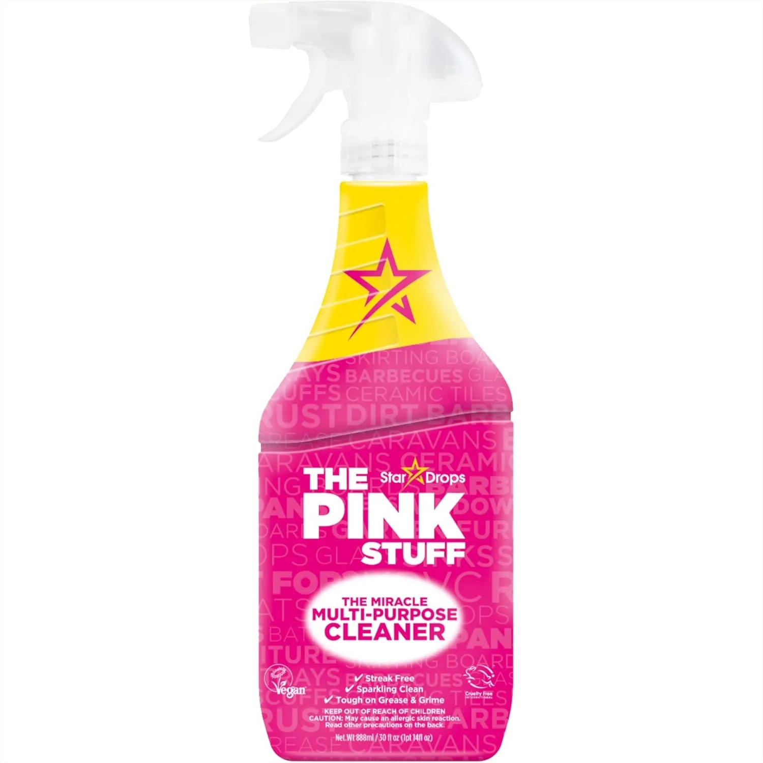 Multi-Purpose Cleaner Spray with Powerful Degreaser for Kitchen Bathroom Tile and Floor, 30 fl oz