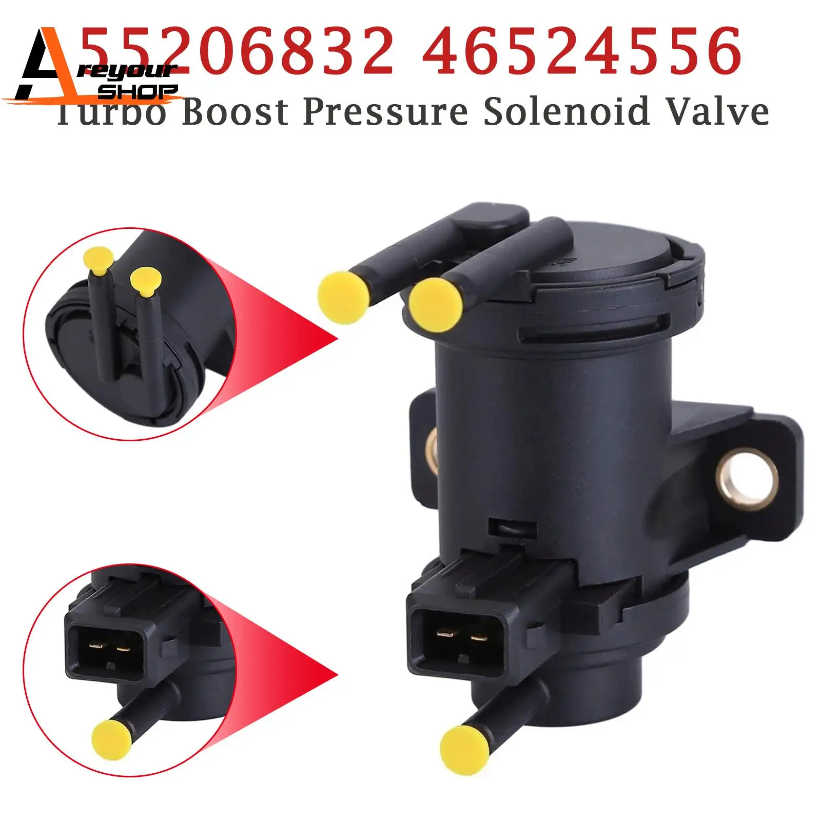 

Электромагнитный клапан давления турбонаддува Areyourshop для Fiat Ducato Peugeot 55206832 46524556