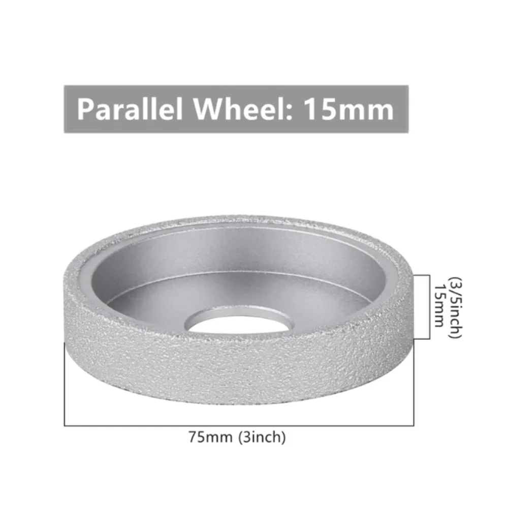

Cylinder Type Grinding Head Parallel Edge Demi-bullnose Grinding Disc Vacuum Brazed Polishing Tool Granite Ceramic