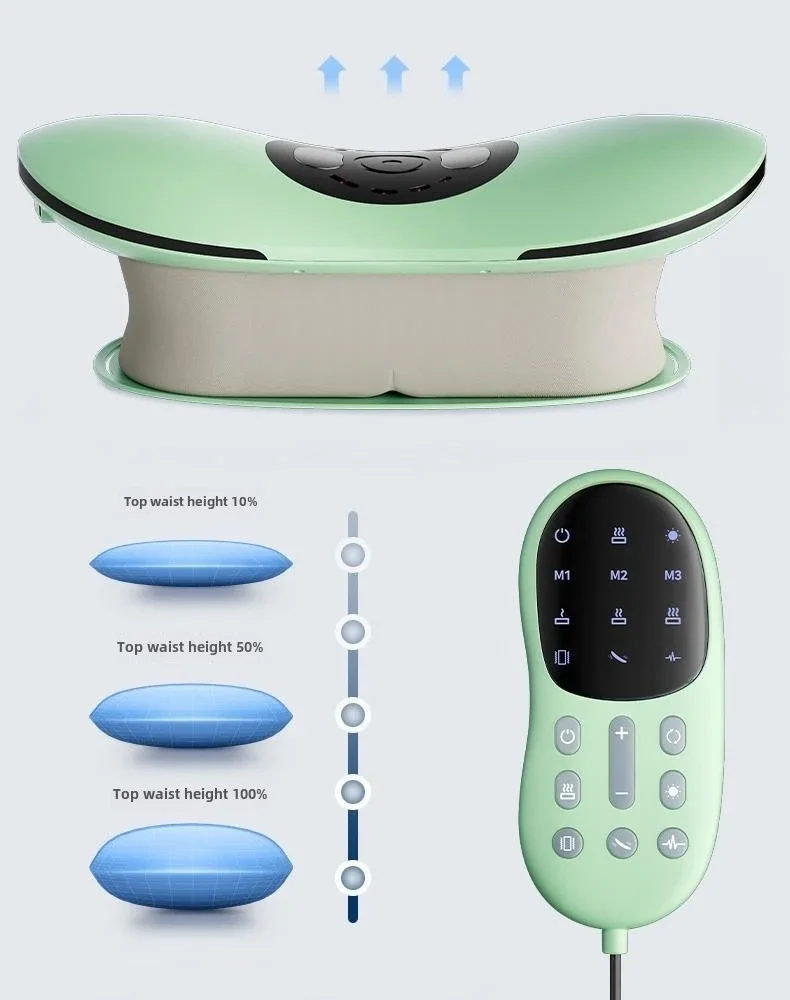 

JAIYORL Electric Lumbar Traction Massager Adjustable Vibration Waist Spine Support Back Massage Machine Waist Masajeador