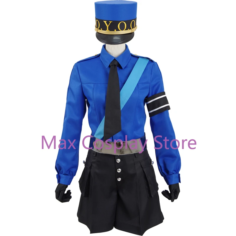 Max Twin Prison Wardens Caroline and Justine Cosplay Uniform Suit Halloween Costumes Custom Made Full set Clothes Cos PF