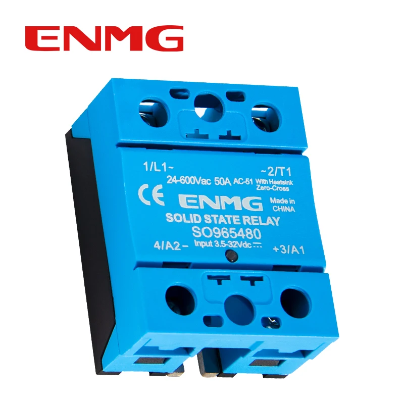 

Однофазное твердотельное реле ENMG (SSR) | 12/24 В постоянного тока до 220 В переменного тока | Бесконтактное коммутационное устройство | Модель SO9496 Изоляция оптопары