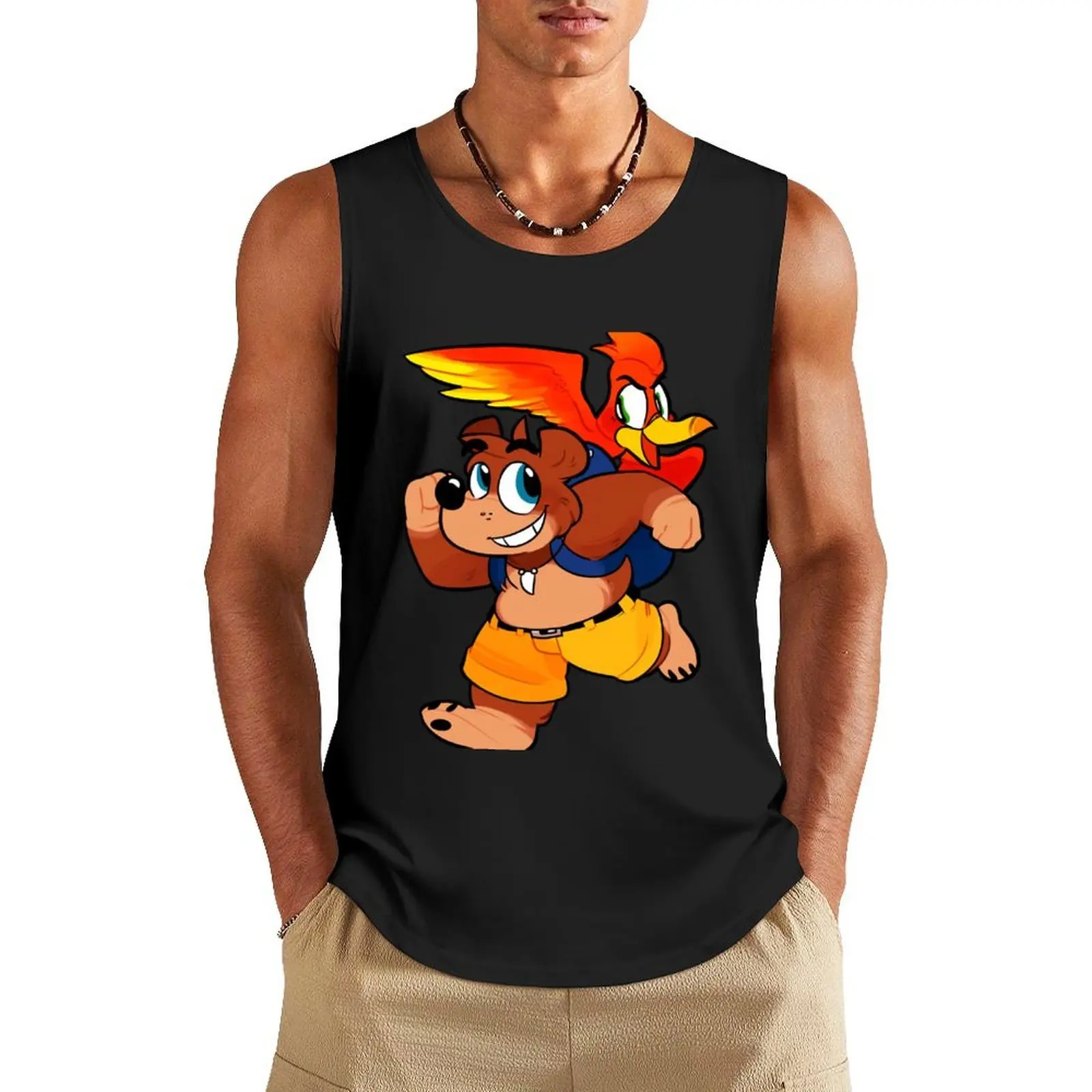 

Banjo _n Kazooie Tank Top muscle t-shirt plain t-shirt sleeveless tshirts for men Men gym sportswear